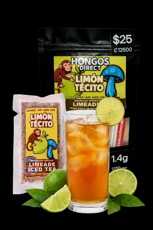 Limón Tecito mushroom-infused lime iced tea drink mix by Hongos Direct