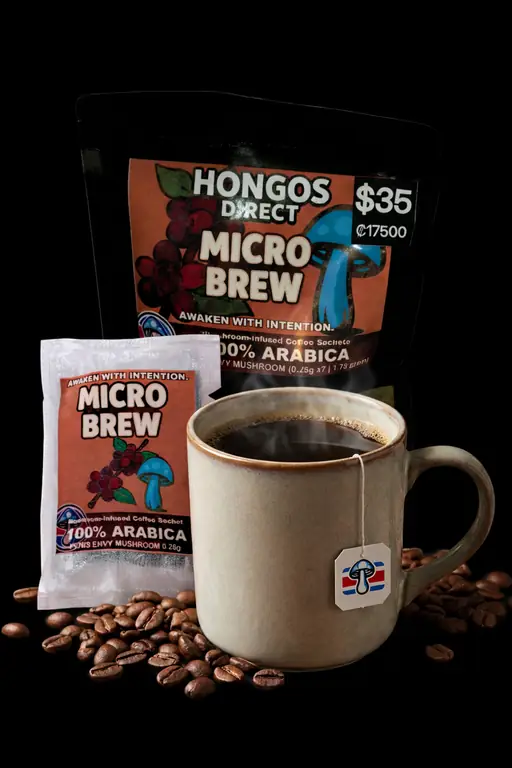 Micro Brew mushroom-infused coffee 7-pack by Hongos Direct