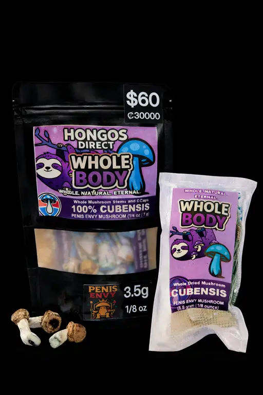 Whole Body dried Psilocybe cubensis Penis Envy mushrooms by Hongos Direct